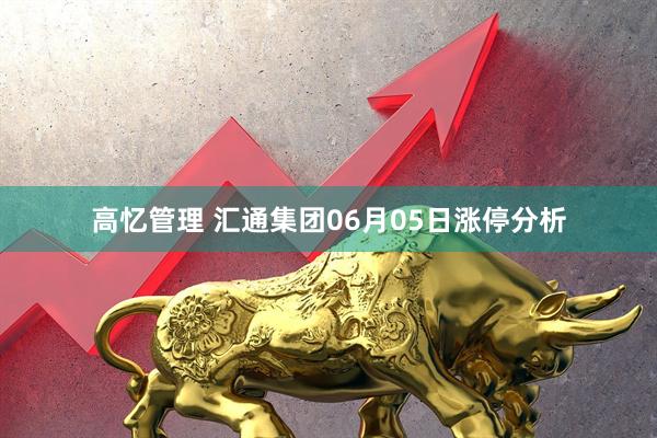 高忆管理 汇通集团06月05日涨停分析