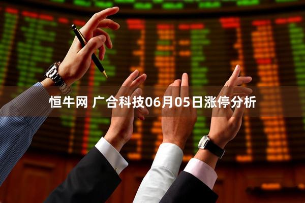 恒牛网 广合科技06月05日涨停分析
