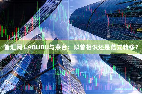 普汇网 LABUBU与茅台：似曾相识还是范式转移？
